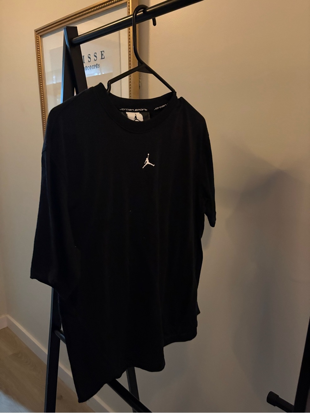 Jordan woman’s Black Short-Sleeve Crew Neck T-Shirt